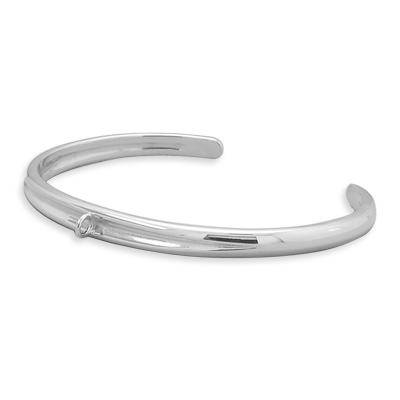 Cuff Bracelet with Ring for Charms