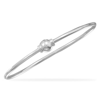 7.5 Polished Add Charm Bangle